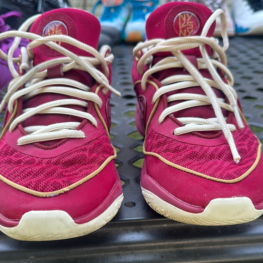 Nike KD “NY vs NY” Maroon Sneakers with White Accents